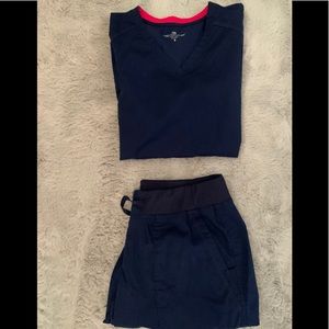 Medcouture scrubs navy